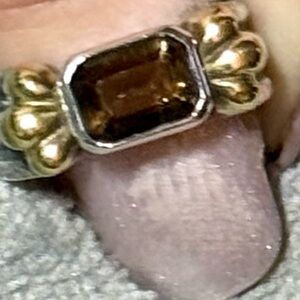 LAGOS Caviar Two-Tone with Citrine Stone